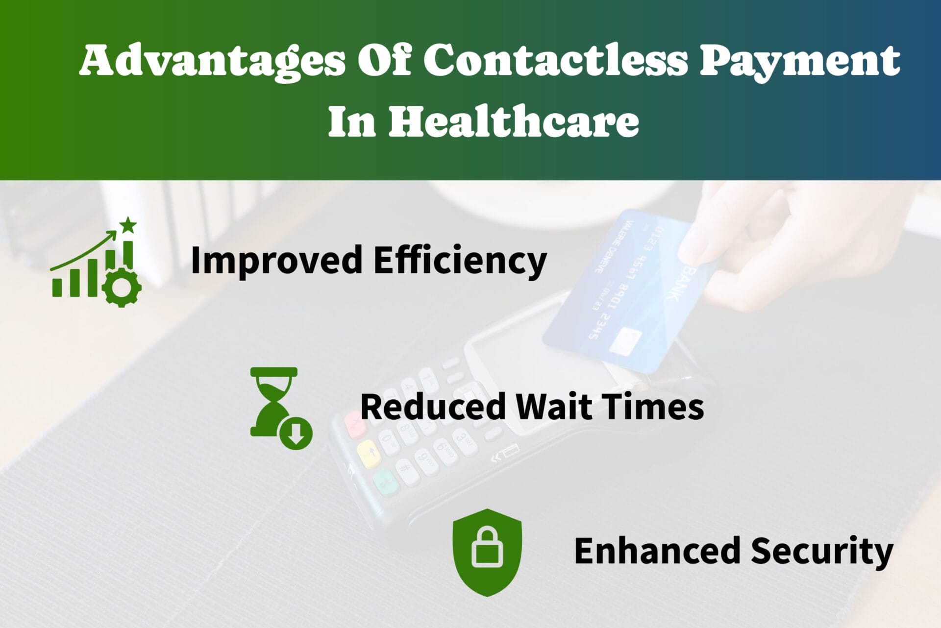 Advantages of Contactless Payment in healthcare